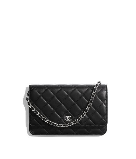 chanel lambskin wallet|chanel lambskin wallet on chain.